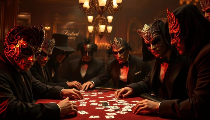 masked people gambler